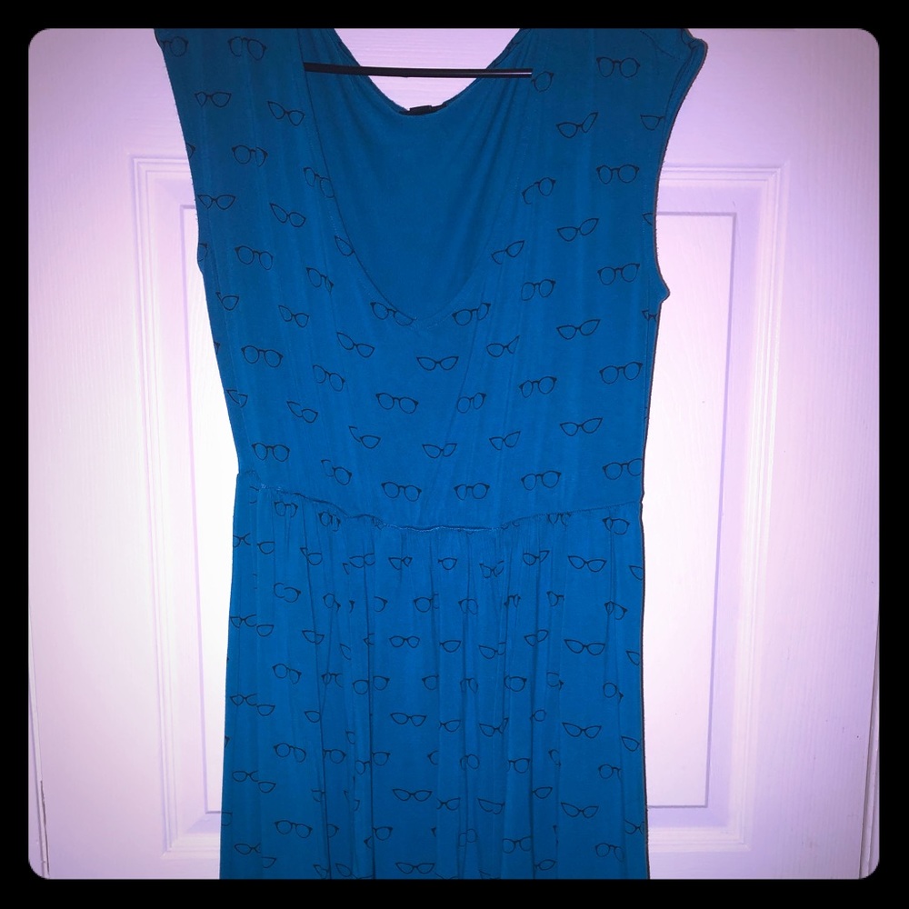 Eyeglass Print Skater Dress